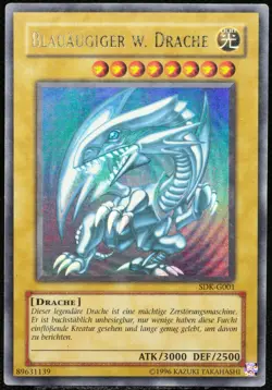 Yu-Gi-Oh! Blauaugiger W. Drache SDK-G001 Ultra Rare [LP] Blue-Eyes | DE 2002 - Image 1