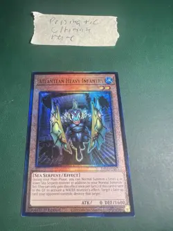 Yugioh Atlantean Heavy Infantry RA04-EN010 1st Edition PUR NM Ultimate - Image 1