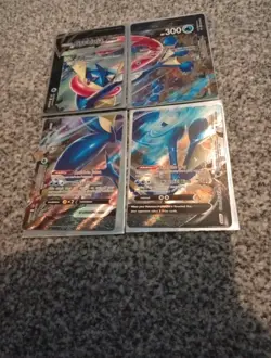 Greninja V-Union 4 Card Promo Set SWSH155-SWSH158 Black Star Promo Holo Pokemon - Image 1