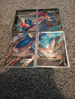 Greninja V-Union 4 Card Promo Set SWSH155-SWSH158 Black Star Promo Holo Pokemon - Image 3