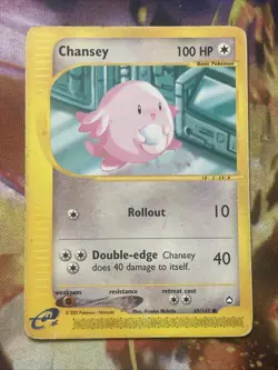 Chansey 69/147 - Aquapolis E-Series - Regular Common - Pokemon TCG Card - HP - Image 1