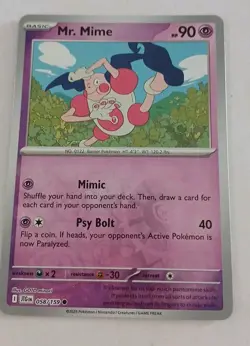 Mr. Mime - 058/159 - Reverse Holo - Journey Together - NM/M - Pokemon Card - Image 1