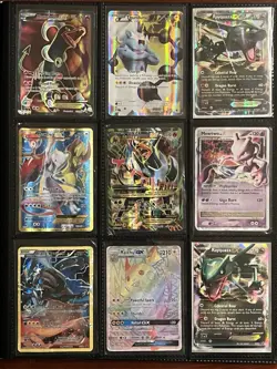 Vintage Pokemon Card Binder Lot Of 27 Cards! Full Art, Holos, Mega, Ex, + MORE - Image 1