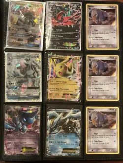 Vintage Pokemon Card Binder Lot Of 27 Cards! Full Art, Holos, Mega, Ex, + MORE - Image 3