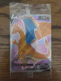 Charizard V SWSH050 SWSH:Sword &Shield,champions Path Etb Promo Card Holo Sealed - Image 1