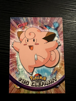 CLEFAIRY #35 - BLUE Logo - NON- HOLO - SERIES 1 - TOPPS Pokemon Card - Image 1
