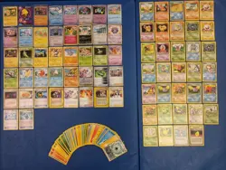 130 Pokemon Card Lot Base Set, Base Set 2, Fossil, Jungle, Neo Genesis & More! - Image 1