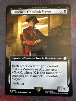 Hancock, Ghoulish Mayor Extended Art - PIP 0382 - NM - MTG Magic - Image 1