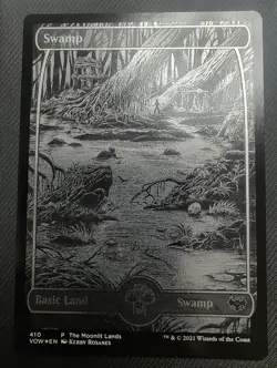 Swamp (Moonlit Land) (Foil Etched) WPN & Gateway Promos Foil - Image 1