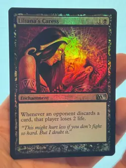 1X FOIL Liliana's Caress NM MTG Magic M11 Core Set Black Commander Staple EDH - Image 1