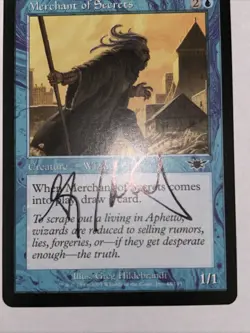 Signed Merchant Of Secrets Illus Greg Hildebrandt MTG Magic The Gathering - Image 2