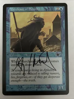 Signed Merchant Of Secrets Illus Greg Hildebrandt MTG Magic The Gathering - Image 3