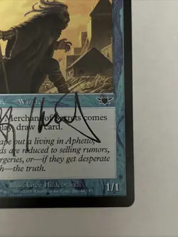 Signed Merchant Of Secrets Illus Greg Hildebrandt MTG Magic The Gathering - Image 4