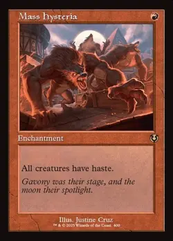 Mass Hysteria - Foil Retro Frame INR NM MTG - Image 1