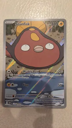 Pokemon TCG: Stunfisk Illustration Rare 118/086 SV: White Flare - Image 1