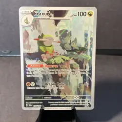 Pokemon TCG Fraxure 077/064 Shrouded Fable Illustration Rare Card NM/M - Image 1
