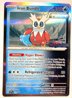 Pokemon Iron Bundle Paradox Rift Stamped + FREE extra Rare card! Black Star - Image 1