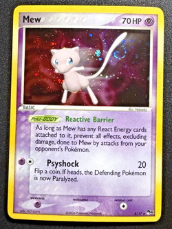 Mew 4/17 POP Series 4 Promo Pokemon Card Holo Foil Rare Swirl MP - Image 1