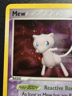 Mew 4/17 POP Series 4 Promo Pokemon Card Holo Foil Rare Swirl MP - Image 3