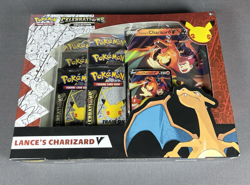 Pokemon TCG: Celebrations Collection Box Lance's Charizard V New Sealed Pikachu - Image 1