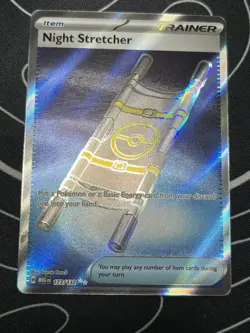 Pokemon Mega Evolution Night Stretcher 173/132 Full Art Trainer NM - Image 1