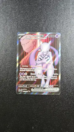 Pokemon TCG Team Rocket's Mewtwo ex 213/182 Sv10: Destined Rivals Holo - Image 1