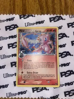Pokemon TCG Mew 3/17 Delta Series Holo Pokeball Error Back Pop Series 5 - Image 1