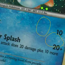 Pokemon TCG Piplup DP03 Diamond & Pearl Promo SWIRL 🌀 MINOR ERROR HOLO BLEED - Image 4