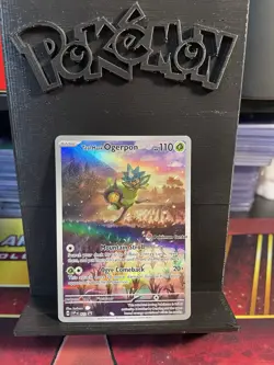 Pokemon Teal Mask Ogerpon SVP123 Pokemon Center Promo NM-M - Image 1