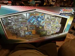 Pokemon TCG Prismatic Evolutions Lucario Ex + Tyranitar Ex Premium Collection - Image 1