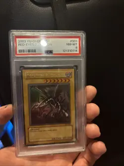 Yu-Gi-Oh! TCG Red-Eyes B. Dragon Joey SDJ-001 Psa 8 - Image 1