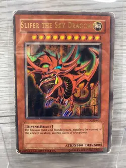 Vintage 1996 Yu-Gi-Oh Holo Slifer the Sky Dragon LDK2-ENS01 Ultra Rare - Image 1