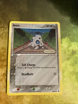 Aron 48/92 EX Legend Maker Reverse Holo Stamped 2006 Pokemon Card - Image 1