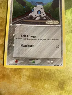 Aron 48/92 EX Legend Maker Reverse Holo Stamped 2006 Pokemon Card - Image 3