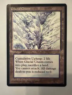MTG: Glacial Chasm Ice Age Card Regular Magic The Gathering - Image 1