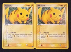 x2 - Pikachu 74/112 Common FireRed & LeafGreen Non Holo Pokemon Card - NM - Image 1