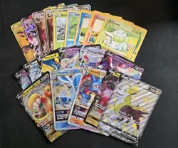 20x Pokemon TCG Jumbo Card Lot GX SM248 Dragonite V Glaceon VSTAR Lucario VSTAR - Image 1