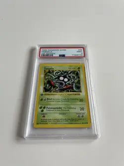 1999 Pokemon PSA 9 MINT Jungle 1st EDITION Card #66 Tangela 🌿 - Image 1