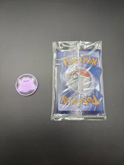 Pokemon 2025 S-Chinese Poke Ball Ditto Card 132/151 151C Sealed With Coin Rare! - Image 2