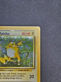 🟡 4th Print Raichu 14/102 Holo 🟡 Base Set Pokemon Card 1999 2000 UK 🟡 - Image 4