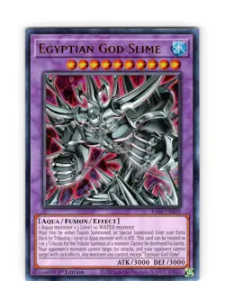 Yu-Gi-Oh TCG Egyptian God Slime RA01-EN029 1st Edition Ultra Rare Card NM - Image 1
