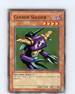 Yu-Gi-Oh TCG Cannon Soldier DLG1-EN042 Unlimited Common Card LP-NM - Image 1