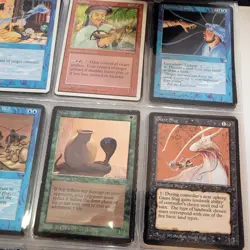 8 Pages of VERY OLD 90's Cards Collection in Binder. And 1,000 Bulk MTG Lot - Image 3