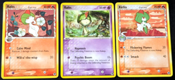 3 x Ralts & Kirlia Pokemon Cards - /101 Ex Dragon Frontiers 2006 (A2) - LP - Image 1