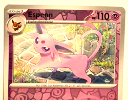 Pokemon Espeon + FREE extra Rare card! - Image 2
