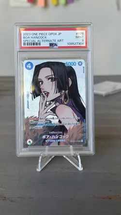 PSA 9 Boa Hancock OP01-078 Kingdoms of Intrigue One Piece Card Japanese Mint - Image 1