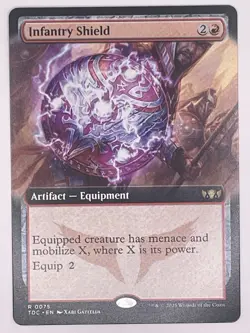 Infantry Shield (Extended Art) Commander: Tarkir: Dragonstorm Regular - Image 1
