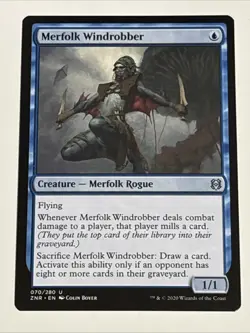 MTG Zendikar Rising Merfolk Windrobber 070/280 NM - Image 1