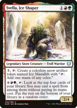 1x Svella, Ice Shaper NM Eng MTG - Kaldheim - Image 1