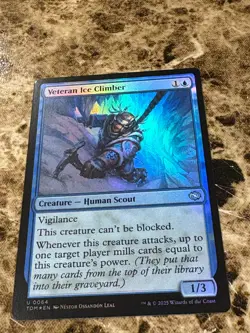 VETERAN ICE CLIMBER Magic MTG Tarkir: Dragonstorm Foil - Image 1